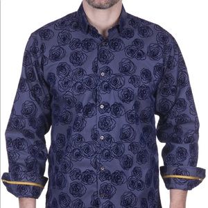 Purple dots and roses